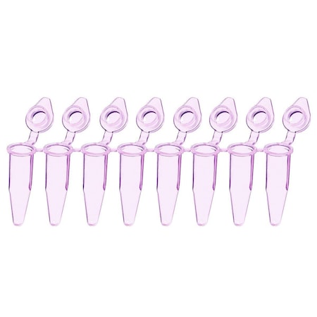 Ultraflux Snap Strip Tubes, 0.2ml, Violet, 120/PK